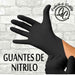 GC PRODUCTOS DETAILING Black Nitrile Gloves X 50 Unites Powder-Free Reinforced 3