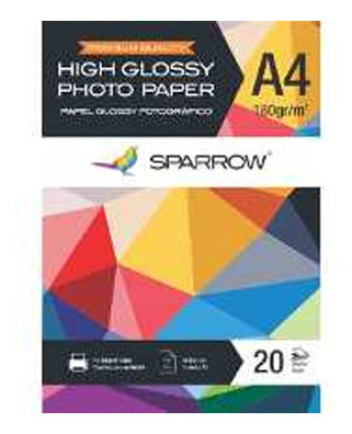 Papel Foto A4 180grs High Glossy X20 1