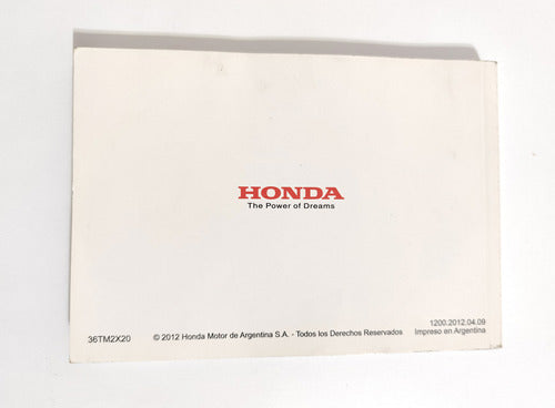 Manual Del Propietario Honda City 2012 Usuario Manuales Guia 1