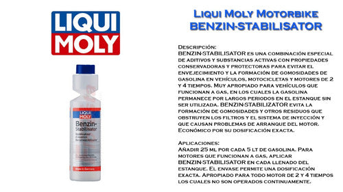 Liqui Moly Benzin-Stabilisator - Prevents Fuel Aging 1