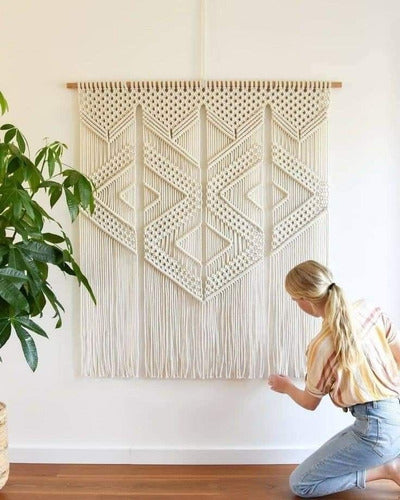 Geometric Macramé Boho Tapestry Home Decor 2