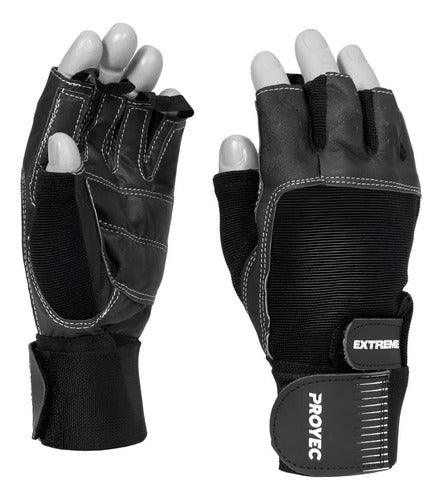 Proyec Extreme Leather Gym Gloves with Wrist Support 0