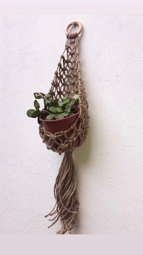 La Tienda Macramé Large Hanging Nest Planter 0