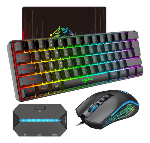 ~? Selorss Gaming Rgb Combo De Teclado Y Mouse Con Cable - T 0