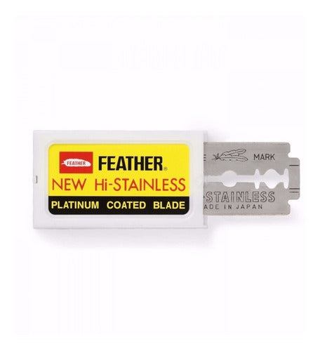 Feather Double Edge Razor Blades 10 U X 10 C Barber Shop 1