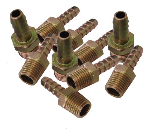 Kit Herramientas 10 Connectors Nipples Male Thread 3/8 to Hose 3/8 0