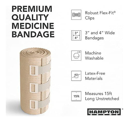 Package of 6 Elastic Bandages | Wraps 4