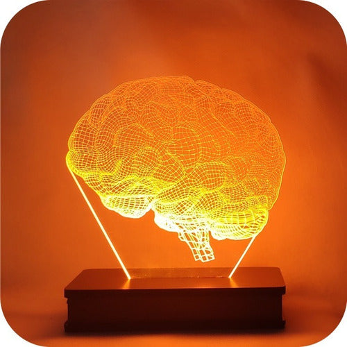 DUO LASER 3D BRAIN LED LAMP RGB 16 COLORS 220V 1