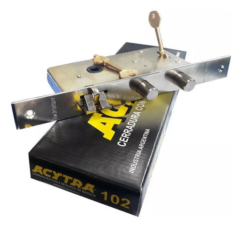 Acytra Double Bolt Lock Model 102 - Secured Latch System 0