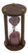 Elegant Wood & Bronze Hourglass Timer - 5 Minutes, 16 x 8 cm 0