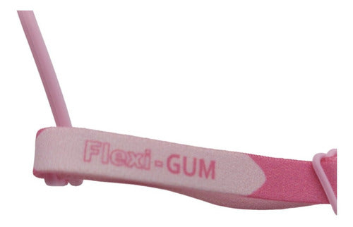 Flexi Gum Kids Round Flexible Glasses Pink 3