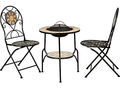 Homy Outdoor Mosaic Table with Exclusive Fire Pit 3