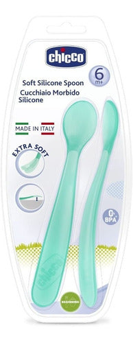 Chicco Silicone Spoons 6m+ - Bemar Babys 0