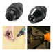 Black Adjustable Chuck for Mini Grinder 0.3 to 3.2mm with 7mm Hex 3