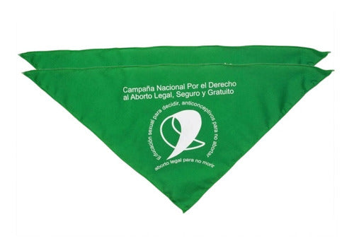 2 Green Legal Abortion Campaign Handkerchiefs 2x1 0