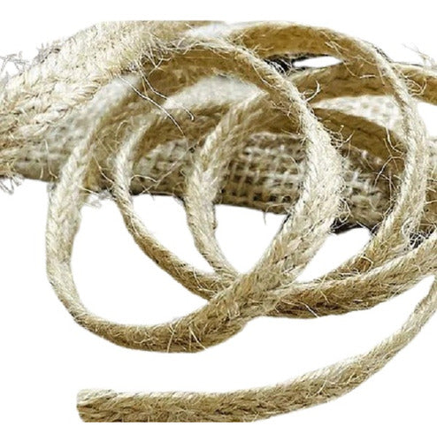 AWAK 30 Mtrs. 100% Jute Ribbon for Crafts - 6 Mm Wide 0