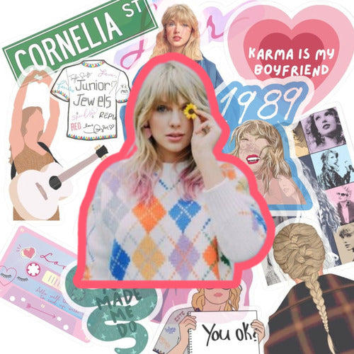 Mandalai Tienda Stickers Taylor Swift | 10 Pack | Thermal Safe 0