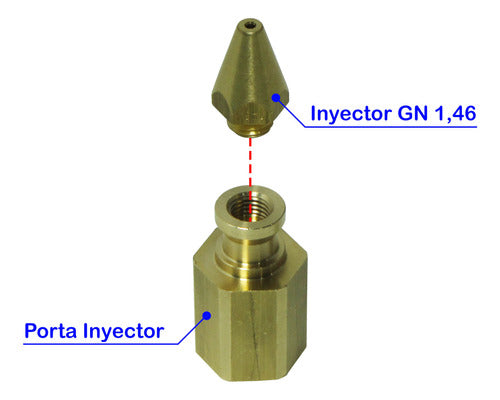 Orbis Porta Inyector + Pico 1.46 For Natural Gas Water Heater 1