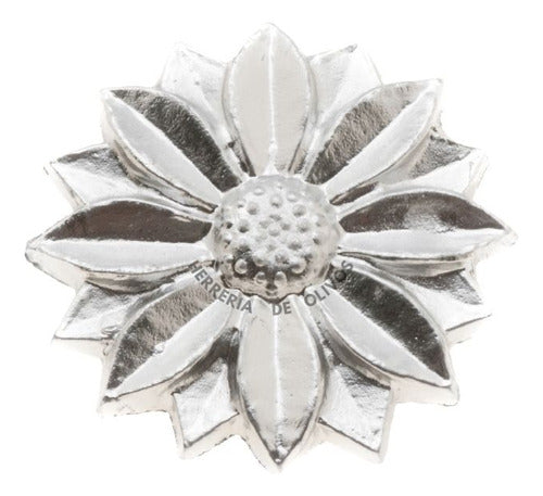 HERRERIA DE OLIVOS Flower Decorative Aluminum Wall Plate 80mm - 1 Unit 0