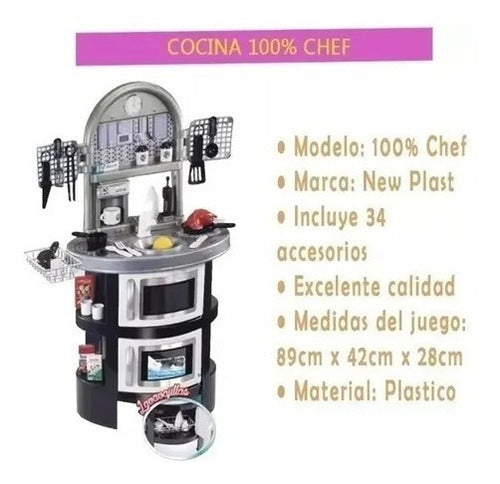 New Plast 100% Chef Toy Kitchen Oven 2