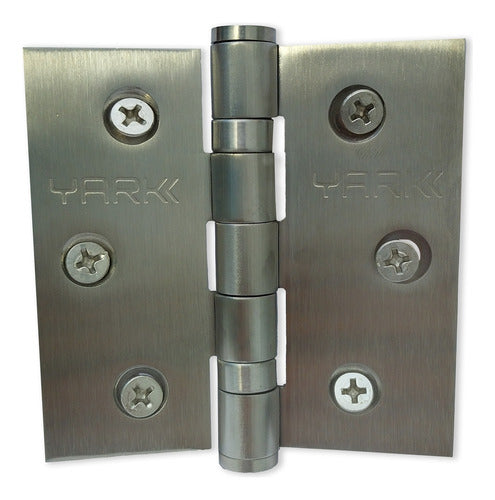 Yark Reinforced Book Type Hinge 76x76mm Steel Box X2 1