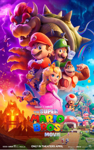 FanPosters Super Mario Bros 2023 Movie Posters - 10 Units 45x30 Cm 0