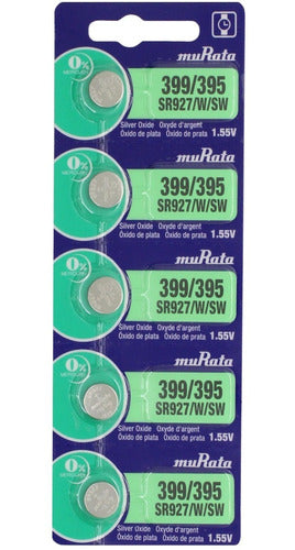 10 X Pila Murata 399/395 Sr927/w/sw Original Hecha En Japón 0