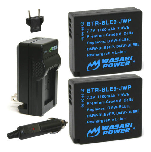 Batería Wasabi Power 2pack Y Cargador Para Panasonic Dmwble9 0