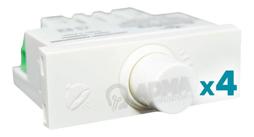 Módulo Dimmer Cambre Regulador De Luz Apto Led 8838 Pack X4 0