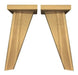 Kit 4 Scandinavian Nordic Wooden Table Legs Base 25x3.5 0