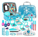 3 Years and Up Real Makeup Kit for Little Girls: With Dreamy Blue Bag 0