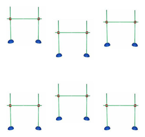 Deportodo Sur Valla Salto Regulable 1 Metro Entrenamiento Pack 6 Unidades 0