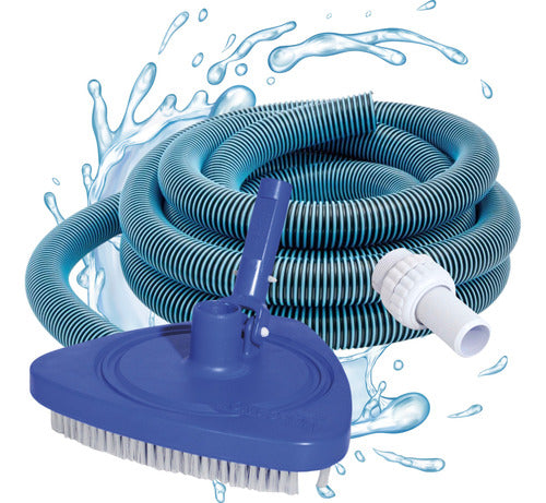 Vulcano Cleaning Kit: Pool Vacuum + 10m Floating Hose + Coupling 0