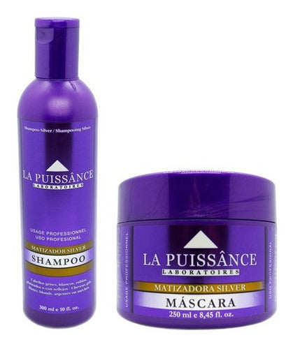 La Puissance Kit Silver Matizador Shampoo + Máscara Rubios 0