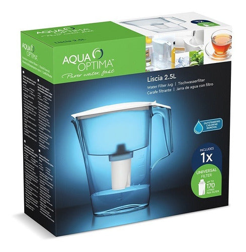 Jarra Aqua Optima Liscia 2.5 Filtro Allied Universo Binario 2