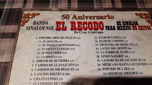 El Recodo De Sinaloa - México  - 25 Éxitos- Cd  Impecable 2