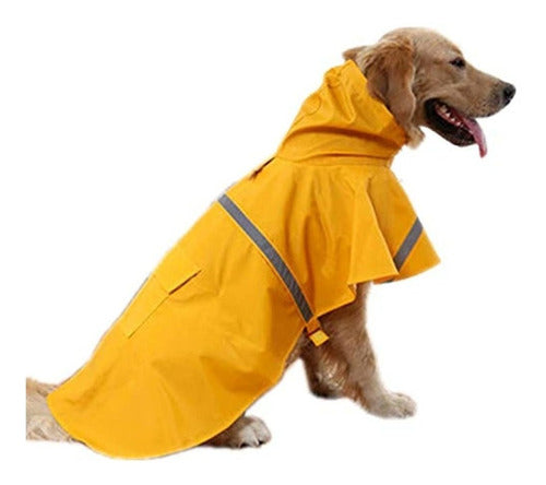 Jyhy Adjustable Reflective Waterproof Dog Raincoat 0