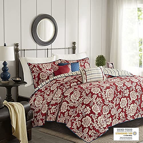 Madison Park 100% Cotton Printed Quilt Set 2