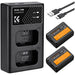 K&F Concept Dual NP-FW50 Battery and Charger for Sony Alpha and Sony ZV-E10 0