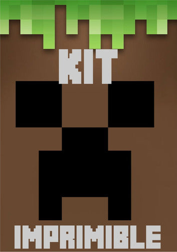 Minecraft  Kit Imprimible Personalizado 0