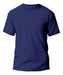 GPI Solid Blue Cotton Work T-Shirt Round Neck Size L 0