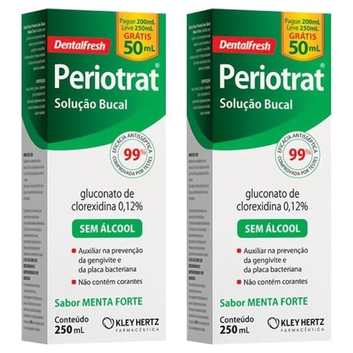 Kit 2 Periotrat Menta Forte Sem Alcool = Periogard 0