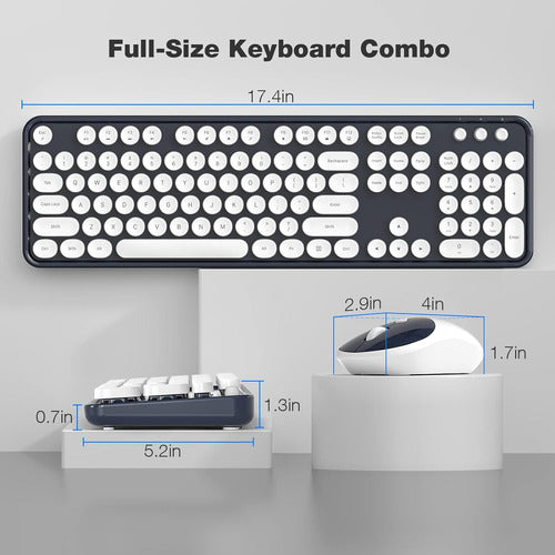 Combo Teclado + Ratón Gamer Videojuegos Inalámbr. 104 Teclas 6