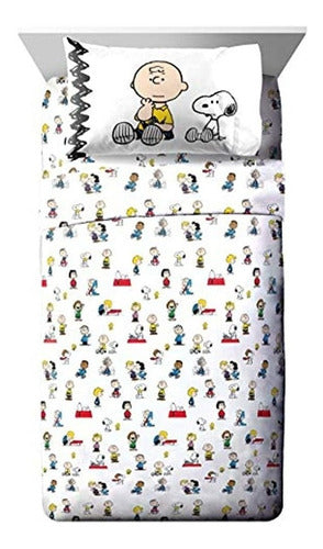 Peanuts Classic Pals Juego De Cama Completo De 7 Piezas - In 3