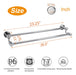 Tocten Double Bath Towel Bar - Thicken Sus304 Stainless Steel Towel Rack For Bathroom 6