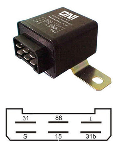 Dni 32721 Windshield Wiper Timer Relay 24V 6T 1