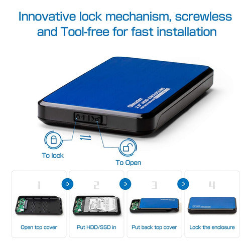 ORA External Hard Drive Enclosure for 2.5 Inch HDD 3