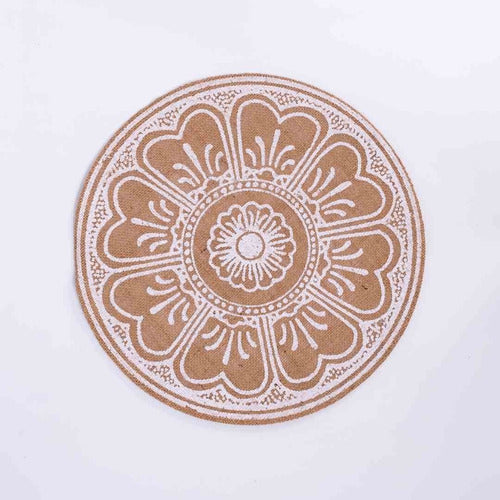 Milenium Rustic Individual Placemats 6pcs Circular 45cm 0