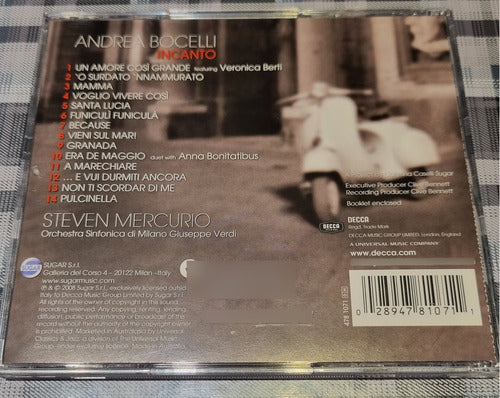 Andrea Bocelli - Incanto - Import 14 Tracks #cdspaternal 1