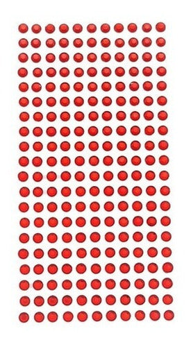 Red Self-Adhesive Red Rhinestone Craft Gems 5mm - Pack of 220 0